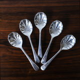 イギリス製 シルバーシェルスプーン (小) (1本売)