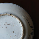 明時代末　古染付馬人図皿