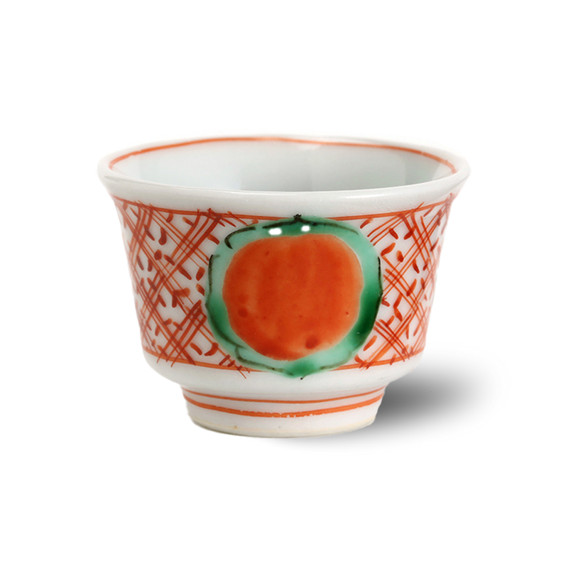 4代 須田菁華 古赤絵吉字ぐい呑 – Gallery Nisui 4代 須田菁華 古赤絵吉字ぐい呑 – Gallery Nisui