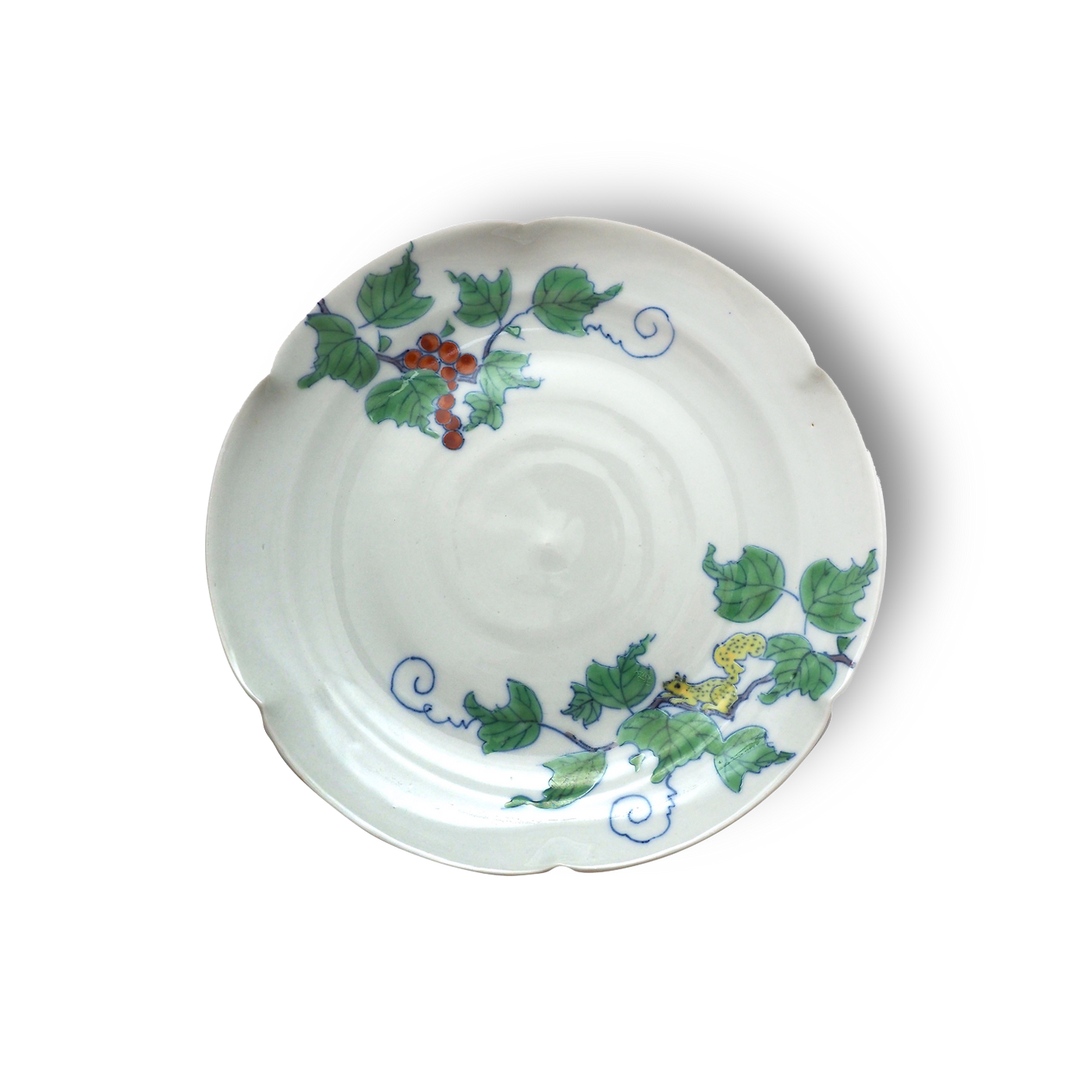 陶芸日展作家 藤井朱明 『極上白金彩栗鼠葡萄文』 飾皿 大皿 径60cm 古 陶芸日展作家 藤井朱明 『極上白金彩栗鼠葡萄文』 飾皿 大皿 径60cm 古