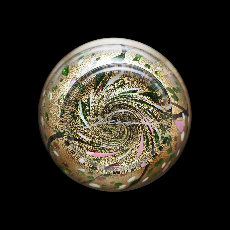 新品 未使用品 黒木国昭作 酒器 金彩 光琳 徳利 おちょこ 人間国宝ガラス工芸 黒木国昭 手吹ガラス 酒器 金彩「光琳」 – Gallery Nisui