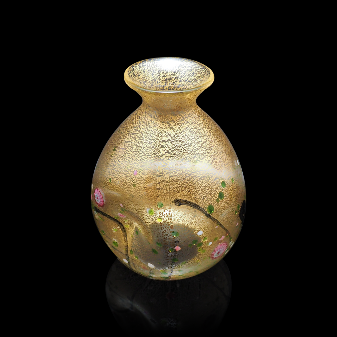 ☆超希少品☆黒木国昭 埴輪 手吹きガラス 黒木国昭 手吹ガラス 酒器 金彩「光琳」 – Gallery Nisui