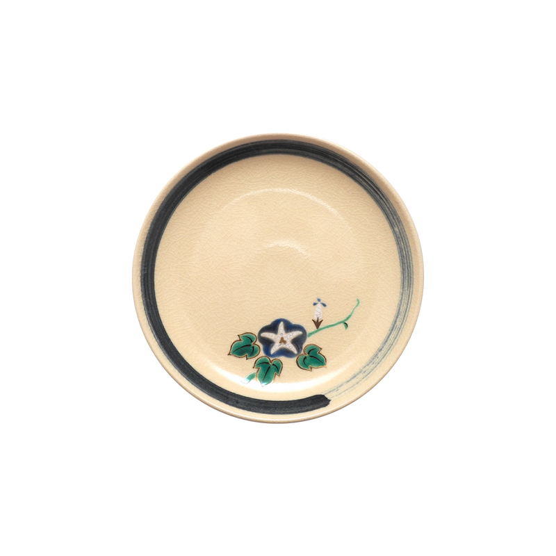 茶道具 千家十職 16代 永楽善五郎 即全 色絵鳳凰 青海皿 金彩 京焼 菓子器 16代永楽即全 朝顔絵皿 (五客揃) – Gallery Nisui